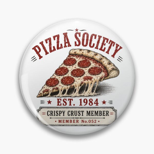 Item preview, Pizza Society | Pepperoni Pizza Slice | Pizza Lover Gift designed and sold by Mikoff04-arts.