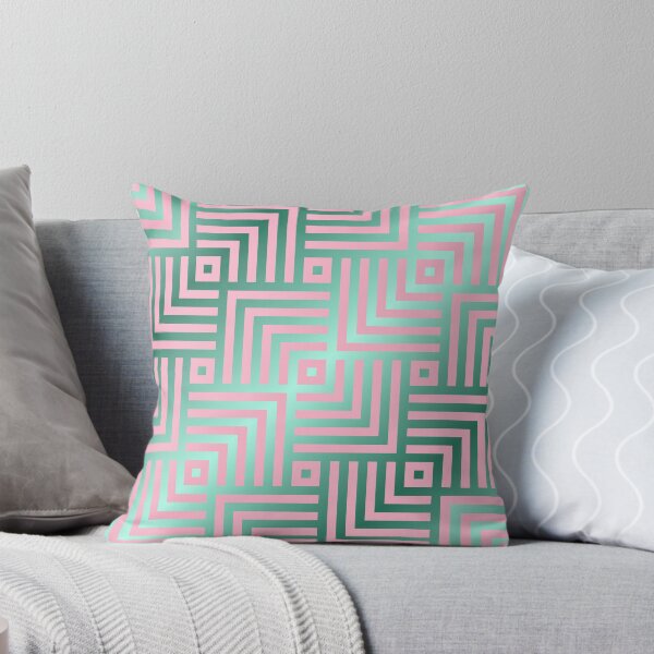 Item preview, Art Deco Pink And Mint Geometric Pattern designed and sold by DEC02.