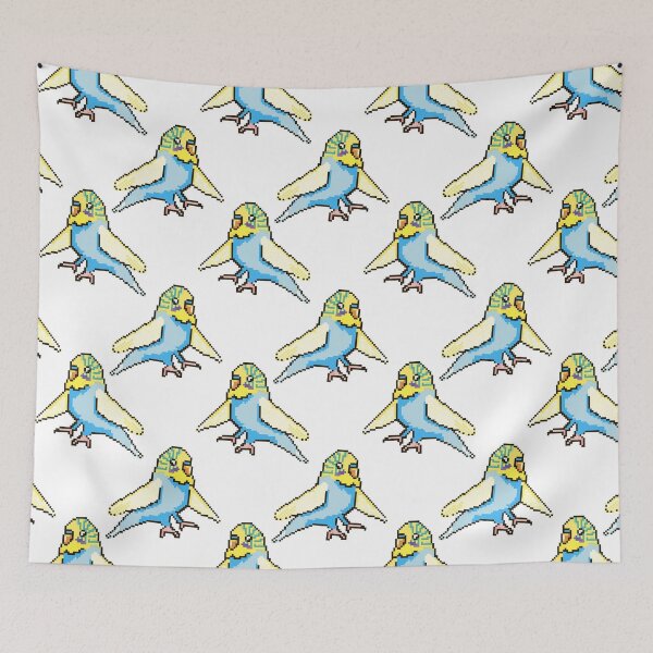 Item preview, Pixel Art Wavy Parrot Cute Budgie designed and sold by OrPolly.