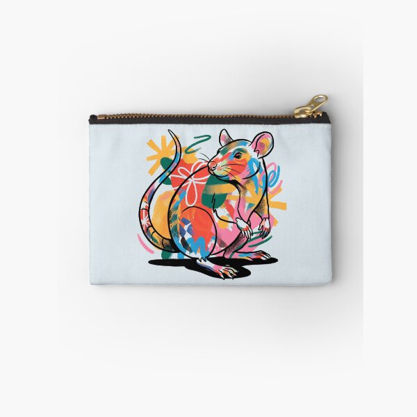 Item preview, Abstract Pet Rat Colorful Watercolor Rodent Lover Art designed and sold by KiwiRider.