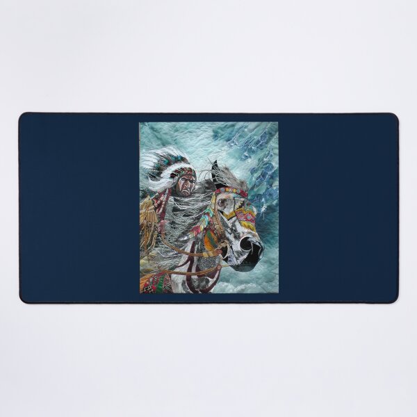 Item preview, Red Indian on horseback. Native American art. designed and sold by NisaKiley.