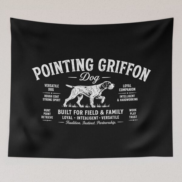 Item preview, Vintage Pointing Griffon Dog designed and sold by BrunoLinuxArt.