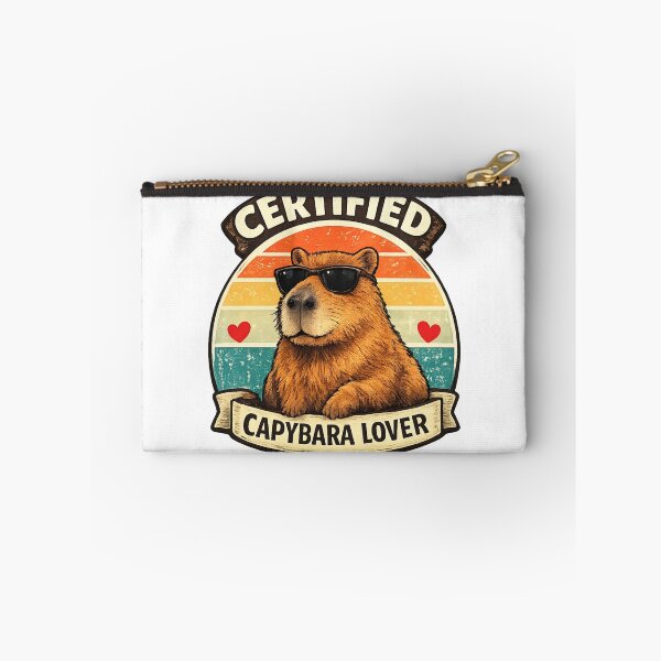 Item preview, Certified Capybara Lover Vintage Retro Capybara Sunglasses Design designed and sold by AnanthDesign.