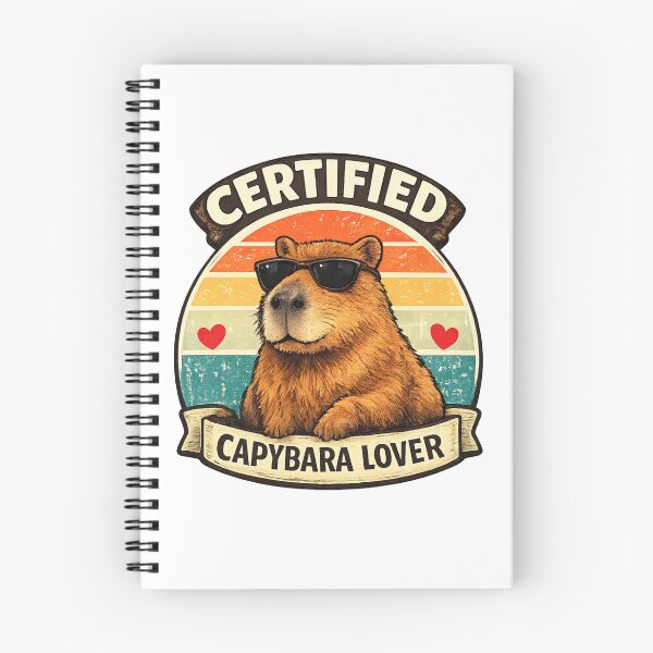 Item preview, Certified Capybara Lover Vintage Retro Capybara Sunglasses Design designed and sold by AnanthDesign.
