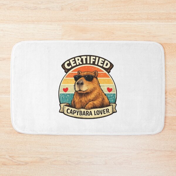 Item preview, Certified Capybara Lover Vintage Retro Capybara Sunglasses Design designed and sold by AnanthDesign.