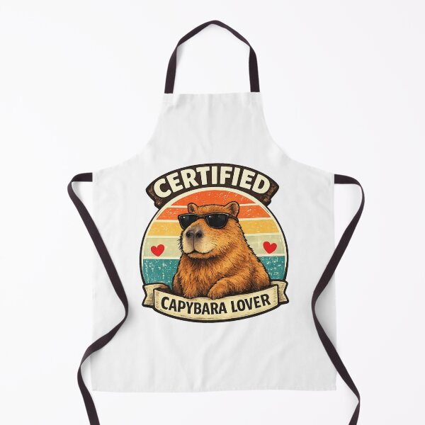 Item preview, Certified Capybara Lover Vintage Retro Capybara Sunglasses Design designed and sold by AnanthDesign.