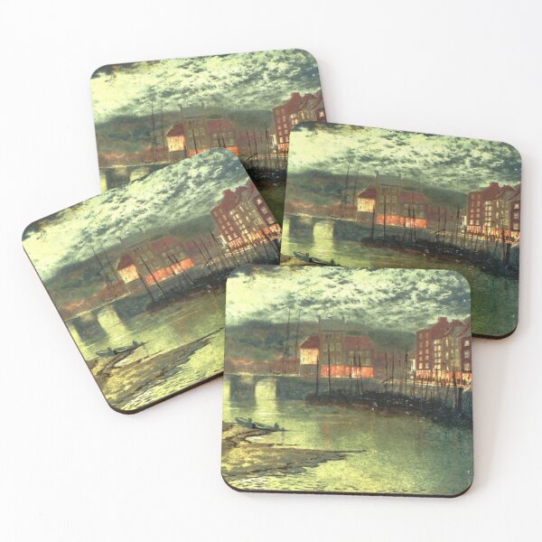 Item preview, John Atkinson Grimshaw -Whitby Docks designed and sold by tomorrowsart.
