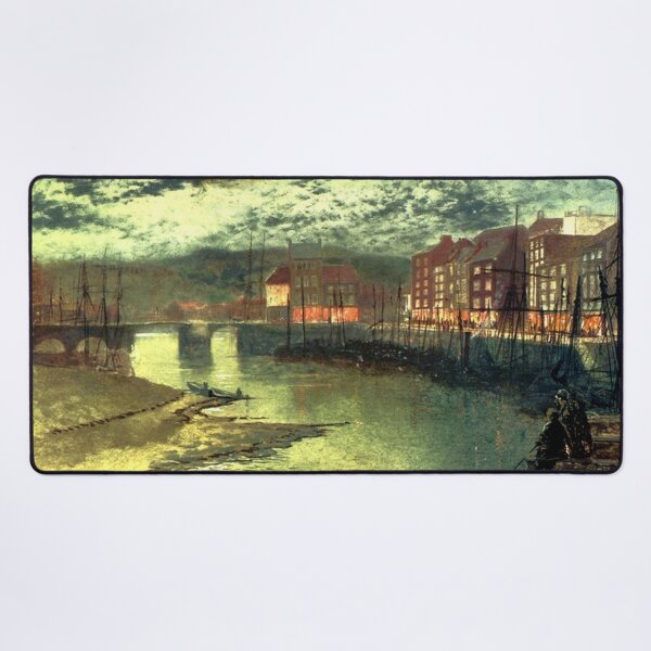 Item preview, John Atkinson Grimshaw -Whitby Docks designed and sold by tomorrowsart.
