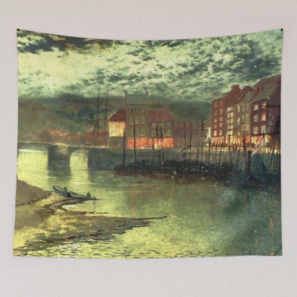 Item preview, John Atkinson Grimshaw -Whitby Docks designed and sold by tomorrowsart.