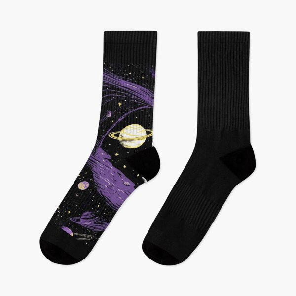Item preview, Cute Astronaut Sitting On Moon - Purple Galaxy Space Art designed and sold by ItsAllYellow.