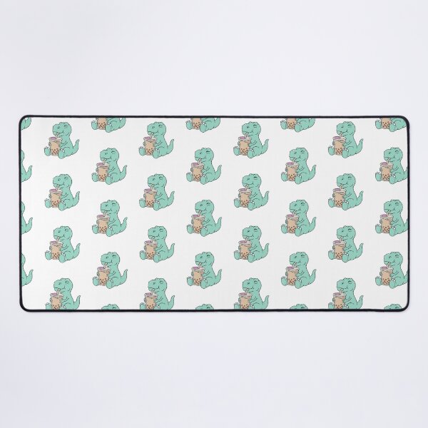 Item preview, T-Rex Drinking Boba Milk Tea with Tiny Arms – 1930s Rubberhose Cartoon Distressed Illustration designed and sold by OnPointOutfits.