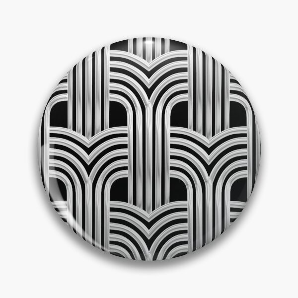Artikelvorschau, 3D-Architektur-Chic-Design in Silbertönen im Art-Deco-Stil entworfen und verkauft von DEC02.