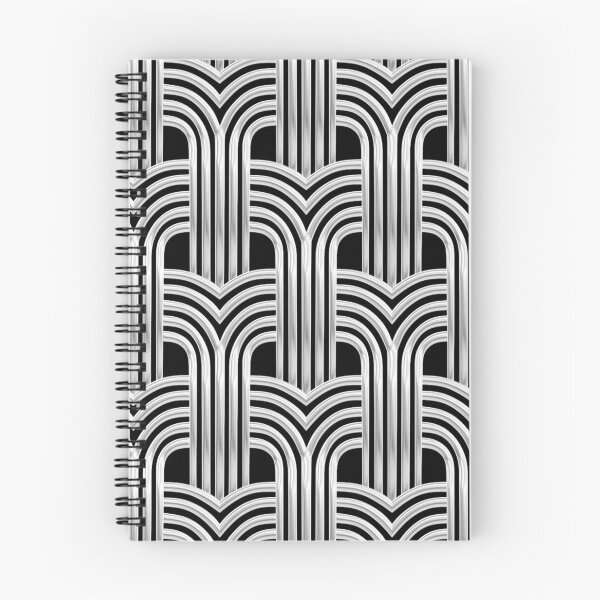 Item preview, 3-D Art Deco Silver-Hued Architectural Chic Design designed and sold by DEC02.