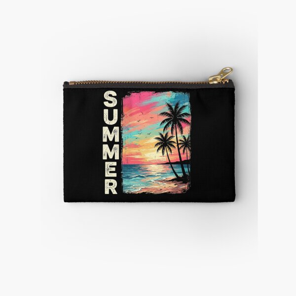 Item preview, Summer Sunset Beach Retro Distressed Palm Trees Vintage T-Shirt designed and sold by PACS0011.
