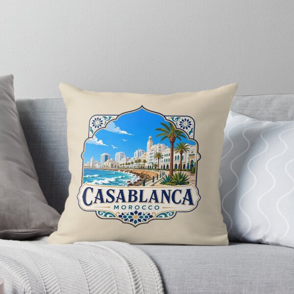 Item preview, Casablanca, Morocco - Atlantic Coast designed and sold by Myra365Art.