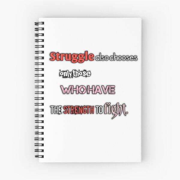 Item preview, Struggle Chooses Those Who Have Strength To Fight | Motivational Streetwear Typography designed and sold by Trendykunnu.