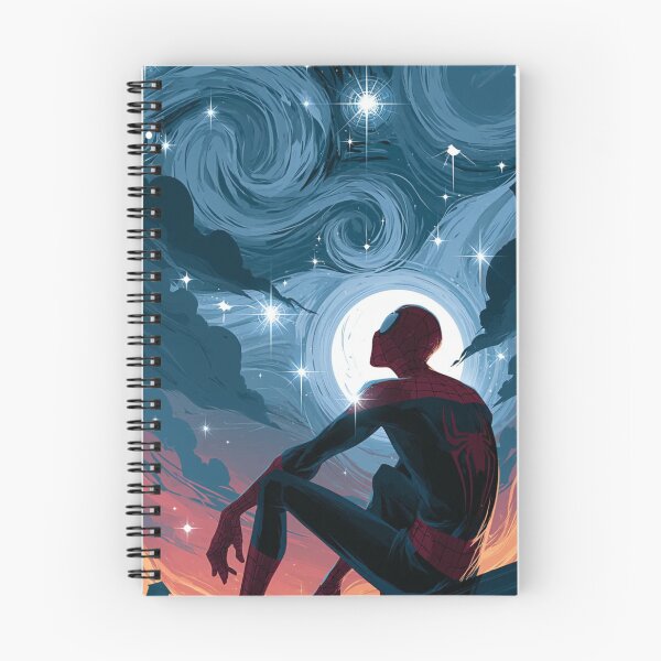 Item preview, Spider-Man Starry Night - Hero Sitting Under Moon Poster designed and sold by ItsAllYellow.