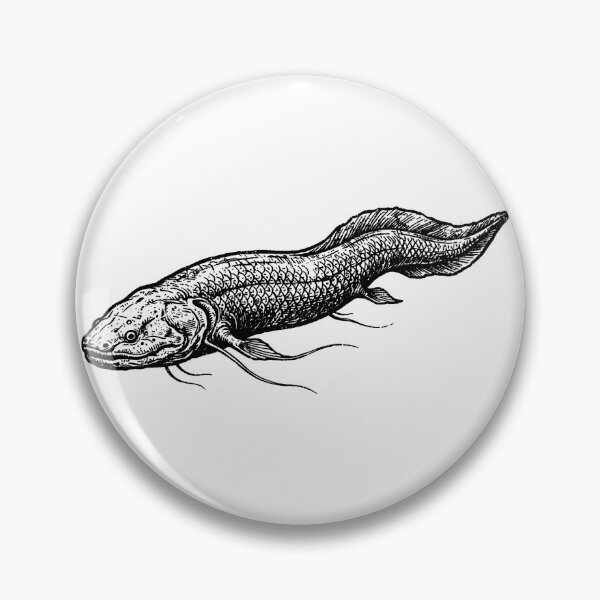 Item preview, Vintage Woodcut Lungfish Illustration designed and sold by DuckOddity.