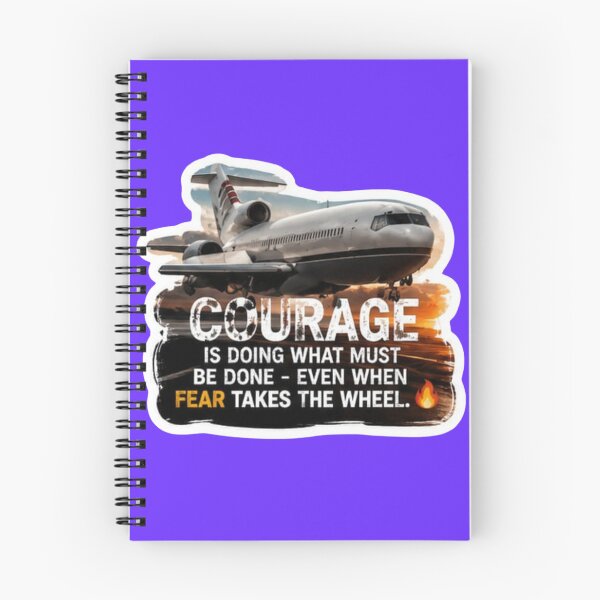 Item preview, Courage Is Doing What Must Be Done Airplane - Motivational Quote Sticker designed and sold by Scro-Ciob-Shop.