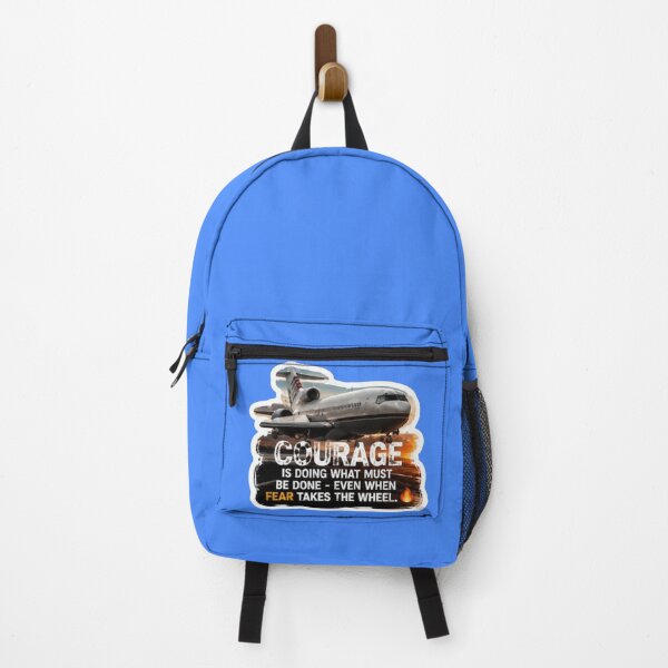 Item preview, Courage Is Doing What Must Be Done Airplane - Motivational Quote Sticker designed and sold by Scro-Ciob-Shop.
