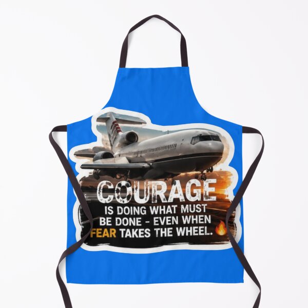 Item preview, Courage Is Doing What Must Be Done Airplane - Motivational Quote Sticker designed and sold by Scro-Ciob-Shop.