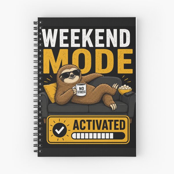 Item preview, Weekend Mode Activated – Funny Sloth Relax Meme designed and sold by Revyra Design .