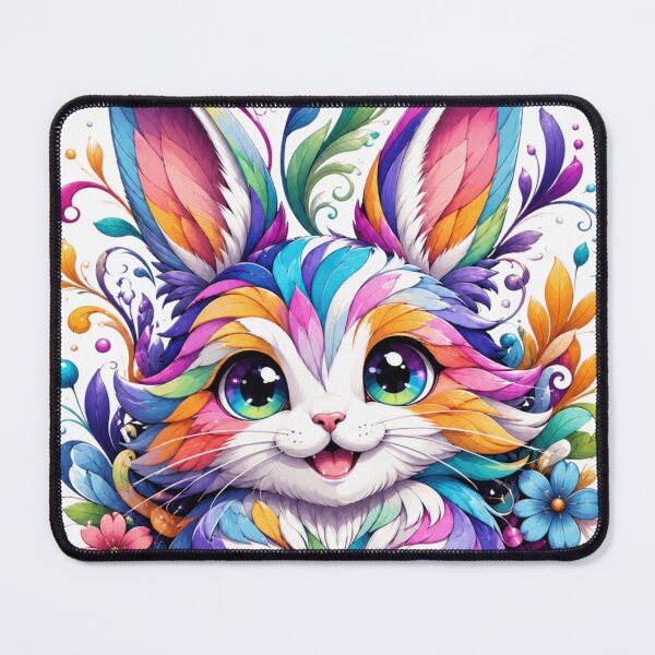 Item preview, Whimsical colorful rabbit illustration designed and sold by urbanshop7.
