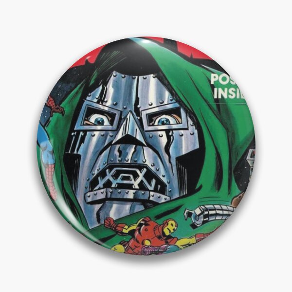 Item preview, Doctor Doom Sovereign of Latveria: Marvel Antihero Iron Mask Silhouette and Iconic Quotes Poster designed and sold by benja-08.