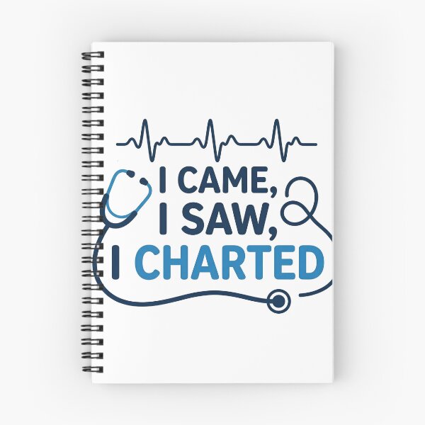 Item preview, I Came I Saw I Charted - Nurse & Nursing Life Sticker designed and sold by Nurse Craft Studio.