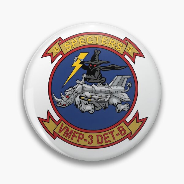 Item preview, USMC VMFP-3 Detachment B "Specters" Patch designed and sold by CharlieDesings.