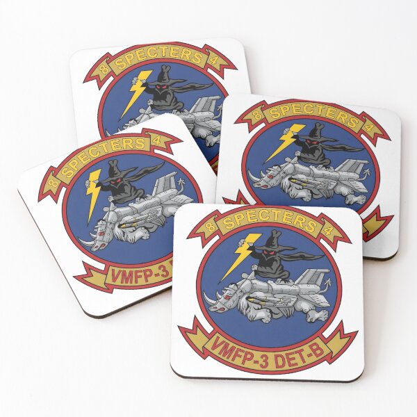Item preview, USMC VMFP-3 Detachment B "Specters" Patch designed and sold by CharlieDesings.