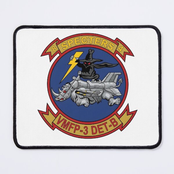Item preview, USMC VMFP-3 Detachment B "Specters" Patch designed and sold by CharlieDesings.