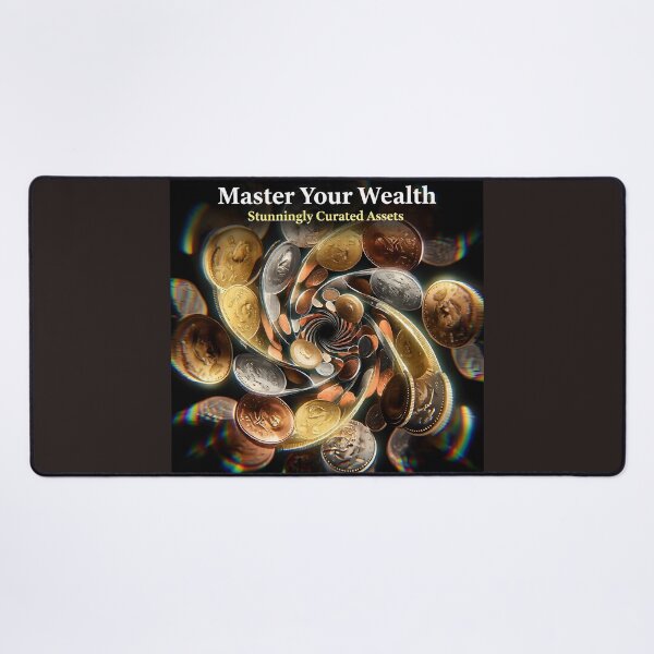 Item preview, Master Your Wealth Coin Vortex Poster: Fibonacci Spiral Currency Canvas designed and sold by Creative-RE.