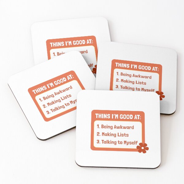 Item preview, Funny Awkward List Girls Sayings designed and sold by CuteLovelyDesigns.