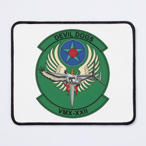 Item preview, USMC VMX-22 "Devil Dogs" Tiltrotor Operational Test Squadron Patch designed and sold by CharlieDesings.