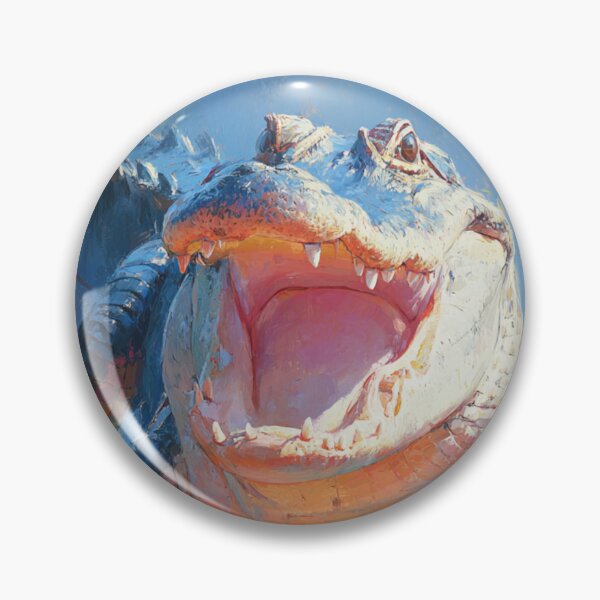 Item preview, Blue and Orange Alligator Watercolor designed and sold by CollegeTown.