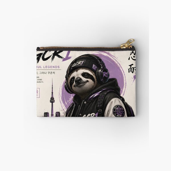 Item preview, GCR1 Seoul Legends Sloth Purple Urban Anime Mascot Graphic designed and sold by GCR1.