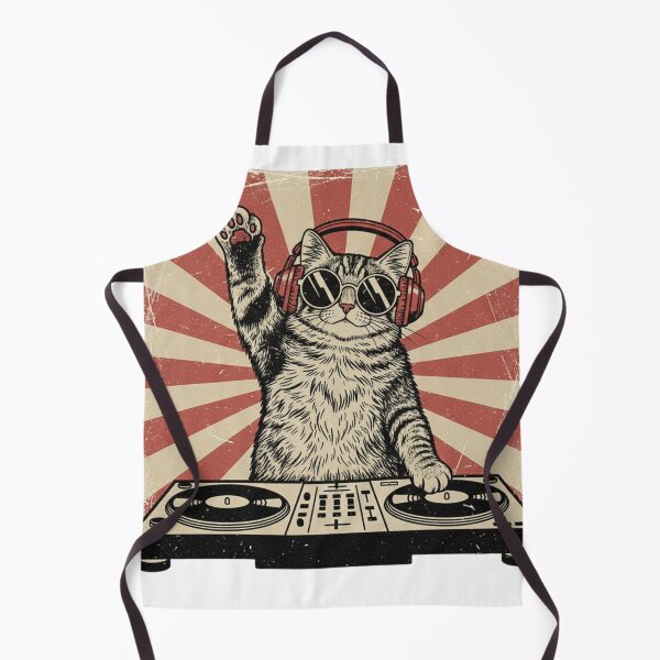 Item preview, Retro DJ Cat Shirt | Funny Disco Cat | Vintage Music Lover | Cool DJ Kitty Graphic Tee designed and sold by MS Pod Studio.
