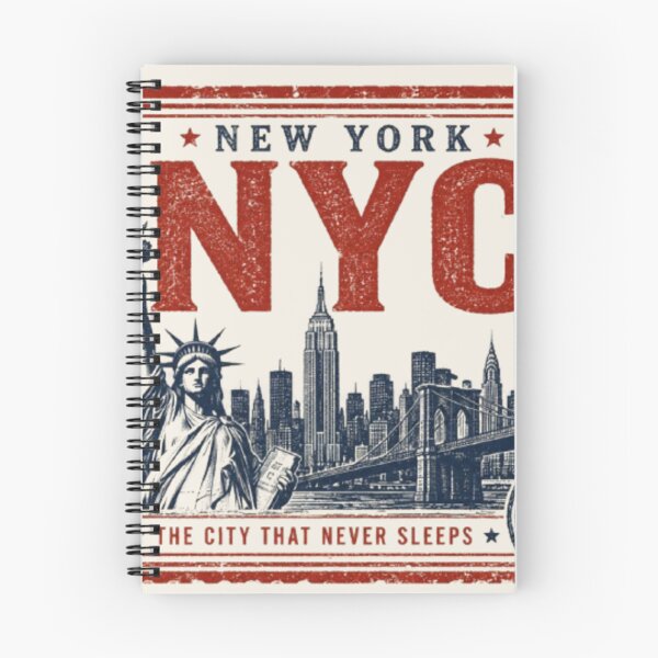 Item preview, NYC Vintage Travel Stamp | New York City Passport Style Design | Statue of Liberty Travel Sticker designed and sold by TulipsArtDesigns .