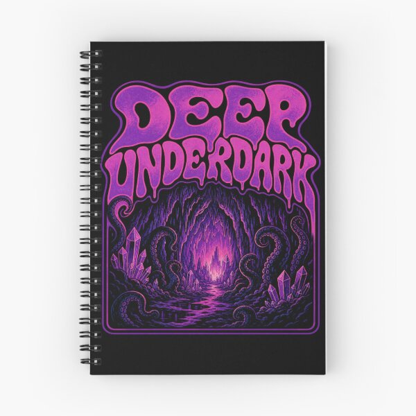 Item preview, Deep Underdark - Psychedelic Retro RPG Design designed and sold by Dice_Goblin_Studio.