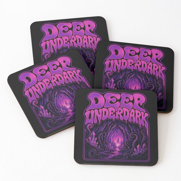 Item preview, Deep Underdark - Psychedelic Retro RPG Design designed and sold by Dice_Goblin_Studio.