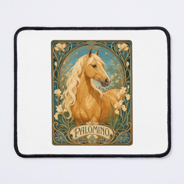 Item preview, Palomino Horse Art Nouveau Equine Lover designed and sold by AntiqueImages.