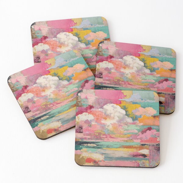 Item preview, Shabby Chic Pink-Blush And Blue Abstract Clouds   designed and sold by DEC02.