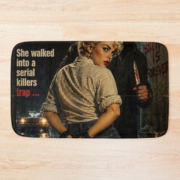 Item preview, CAUGHT! – Retro Grindhouse Serial Killer Thriller Poster designed and sold by obstinator.