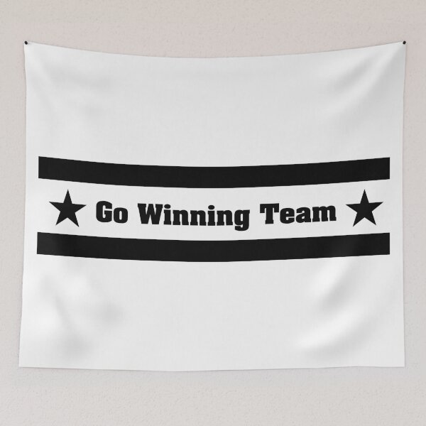 Item preview, Go Winning Team Bold Black Sports Typography Design designed and sold by ValeriesGallery.