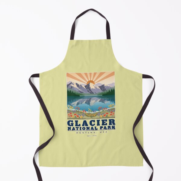 Item preview, Glacier National Park Montana Vintage Travel Poster designed and sold by Timeless Design.