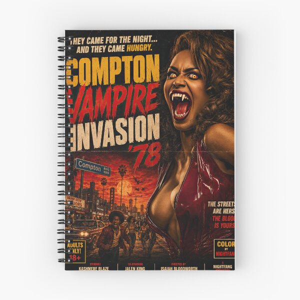 Item preview, Compton Vampire Invasion ’78 – Retro Grindhouse Urban Horror Poster designed and sold by obstinator.