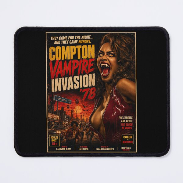 Item preview, Compton Vampire Invasion ’78 – Retro Grindhouse Urban Horror Poster designed and sold by obstinator.