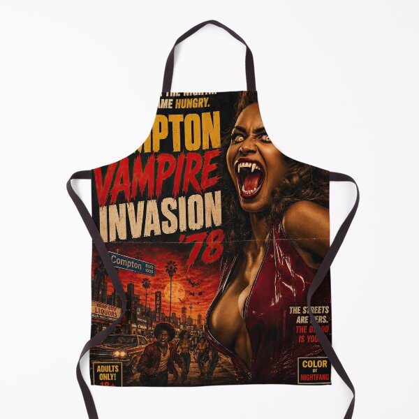 Item preview, Compton Vampire Invasion ’78 – Retro Grindhouse Urban Horror Poster designed and sold by obstinator.