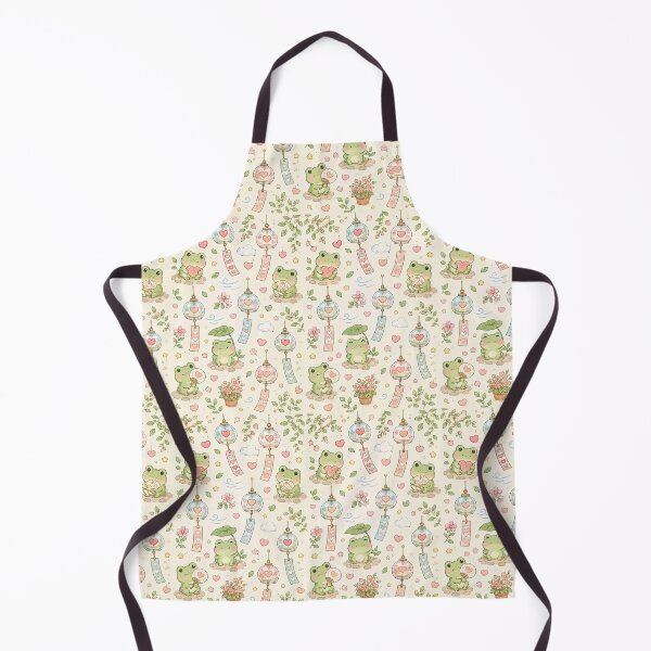Item preview, Frog Love Wind Chime Kawaii Pattern designed and sold by Soft Berry Studio.